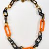 Soyang Horn Long Link Chain N Orange Brown
