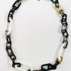 Soyang Horn Long Link Chain N White Marble