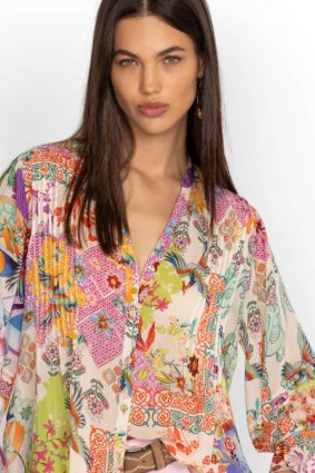Johnny Was Vacanza Blouse Mcdreamer Print