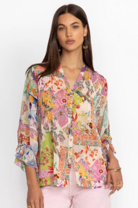 Johnny Was Vacanza Blouse Mcdreamer Print