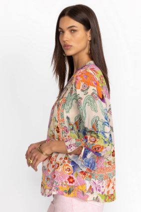 Johnny Was Vacanza Blouse Mcdreamer Print