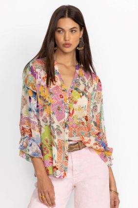 Johnny Was Vacanza Blouse Mcdreamer Print