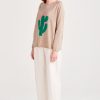 Jumper 1234 Big Cactus Crew Jumper Brown Multi