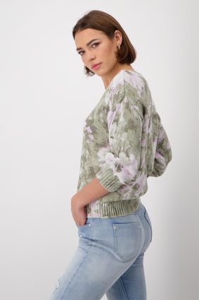 Monari Boat Neck Pullover Sage
