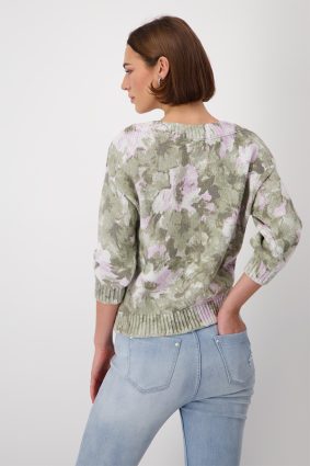 Monari Boat Neck Pullover Sage