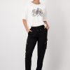 Monari Drawstring Trousers Black