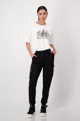 Monari Drawstring Trousers Black