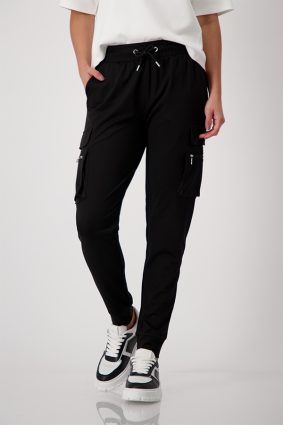 Monari Drawstring Trousers Black