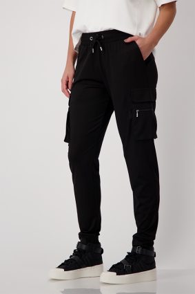 Monari Drawstring Trousers Black