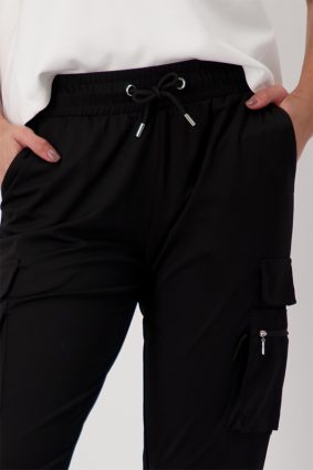 Monari Drawstring Trousers Black