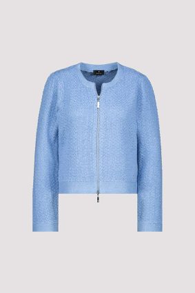 Monari Jacket Cardigan Boucle Arctic Blue