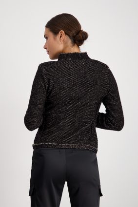 Monari Jacket Knit Patches Toffee