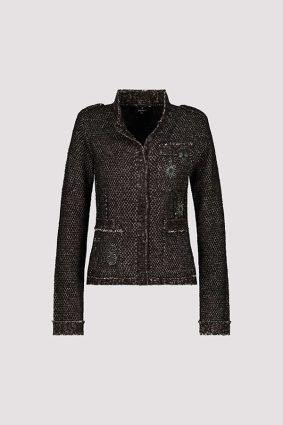 Monari Jacket Knit Patches Toffee