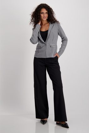 Monari Jacket Pinstripe Blazer Platinum MLG