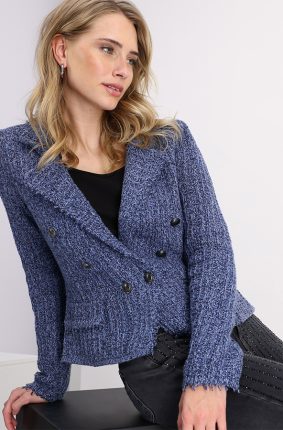 Monari Lapel Collar Jacket Indigo