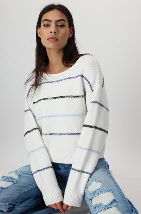 Monari Round Neck Pullover Off White