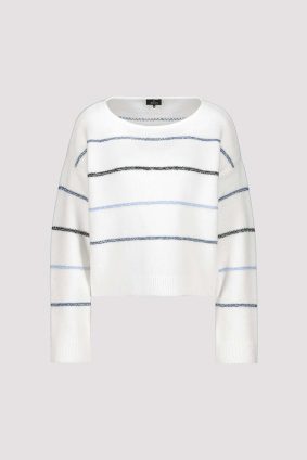 Monari Round Neck Pullover Off White