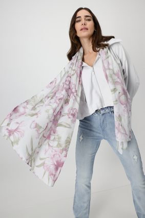 Monari Scarf Rose Ptn
