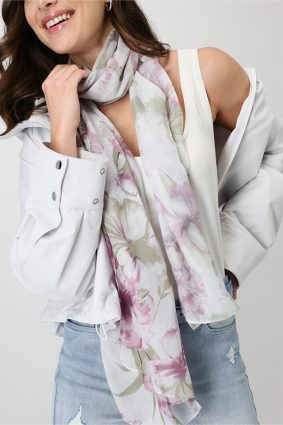 Monari Scarf Rose Ptn