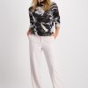 Monari Spring Print Sweater Stone