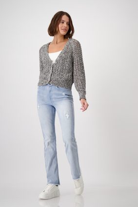Monari V Neck Jacket Sage