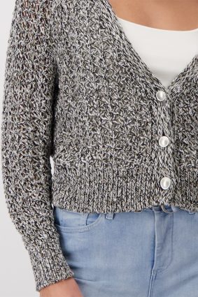 Monari V Neck Jacket Sage