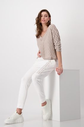 Monari V Neck Pullover Hazel