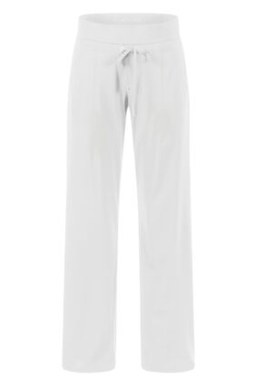 Raffaello Rossi Candice Straight Pant White in sustainable high-tech jersey fabric
