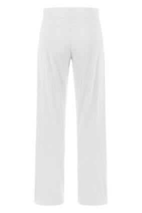 Raffaello Rossi Candice Straight Pant White in sustainable high-tech jersey fabric