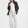 Raffaello Rossi Candice Straight Pant White in sustainable high-tech jersey fabric