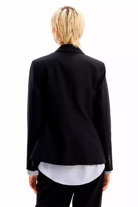 Desigual Coat Denim Black Wash