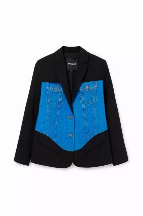 Desigual Coat Denim Black Wash