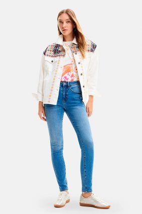 Desigual Denim Trousers Denim Medium Wash