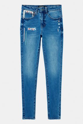 Desigual Denim Trousers Denim Medium Wash