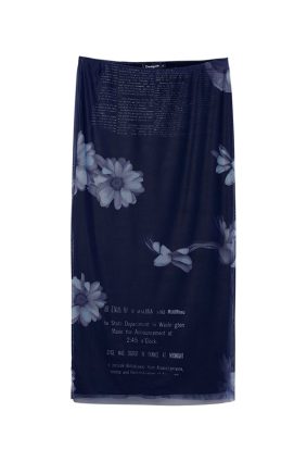 Desigual Skirt Azul Marea