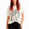 Desigual T-Shirt Blanco Logo