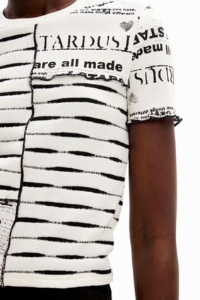 Desigual T-Shirt Blanco Print