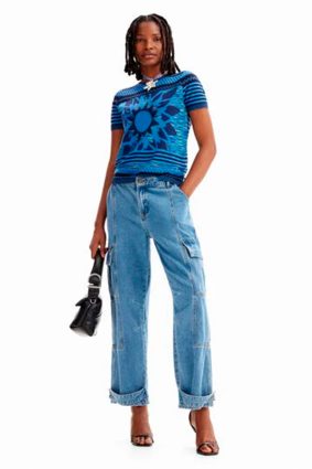 Desigual T-Shirt Royal