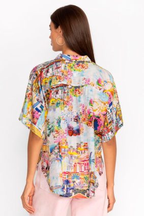 Johnny Was Lynn Button Up - Cannes Print