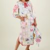 Me369 Julianna Linen Placket Dress Hertiage
