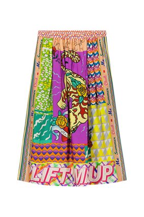 Me369 Vanessa Printed Midi Skirt Artisian
