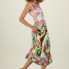 Me369 Vanessa Printed Midi Skirt Flowers