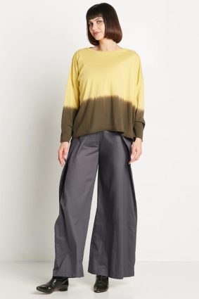 Planet Dip Dyed Boxy T Chartreuse