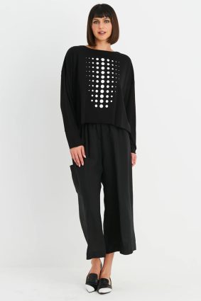 Planet Dot Dot Dot Boxy T Black_White