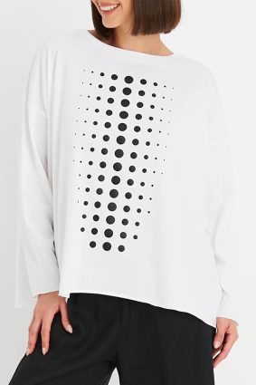 Planet Dot Dot Dot Boxy T White_Black