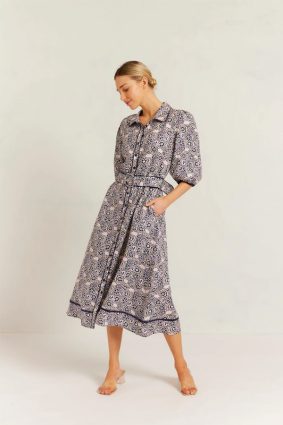 Alessandra Chloe Dress Raya Navy