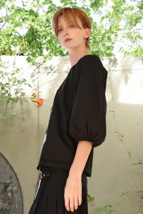 Cooper Love Gathers Top Black