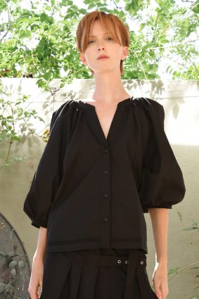 Cooper Love Gathers Top Black