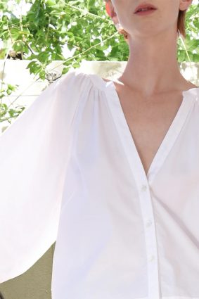 Cooper Love Gathers Top White