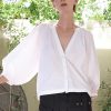Cooper Love Gathers Top White